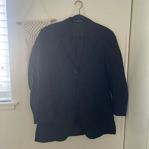 Hugo Boss Einstein Sigma 100% Virgin Wool Black Blazer 40R Made in The US